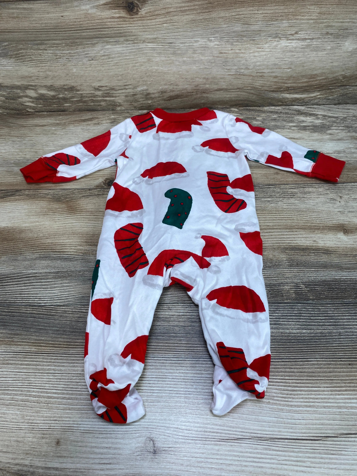 Carter's Christmas Stockings Sleeper White sz 3m - Me n Mommy To Be