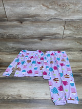 Just One You 2pc Desert Print Pajama Set Purple sz 5T