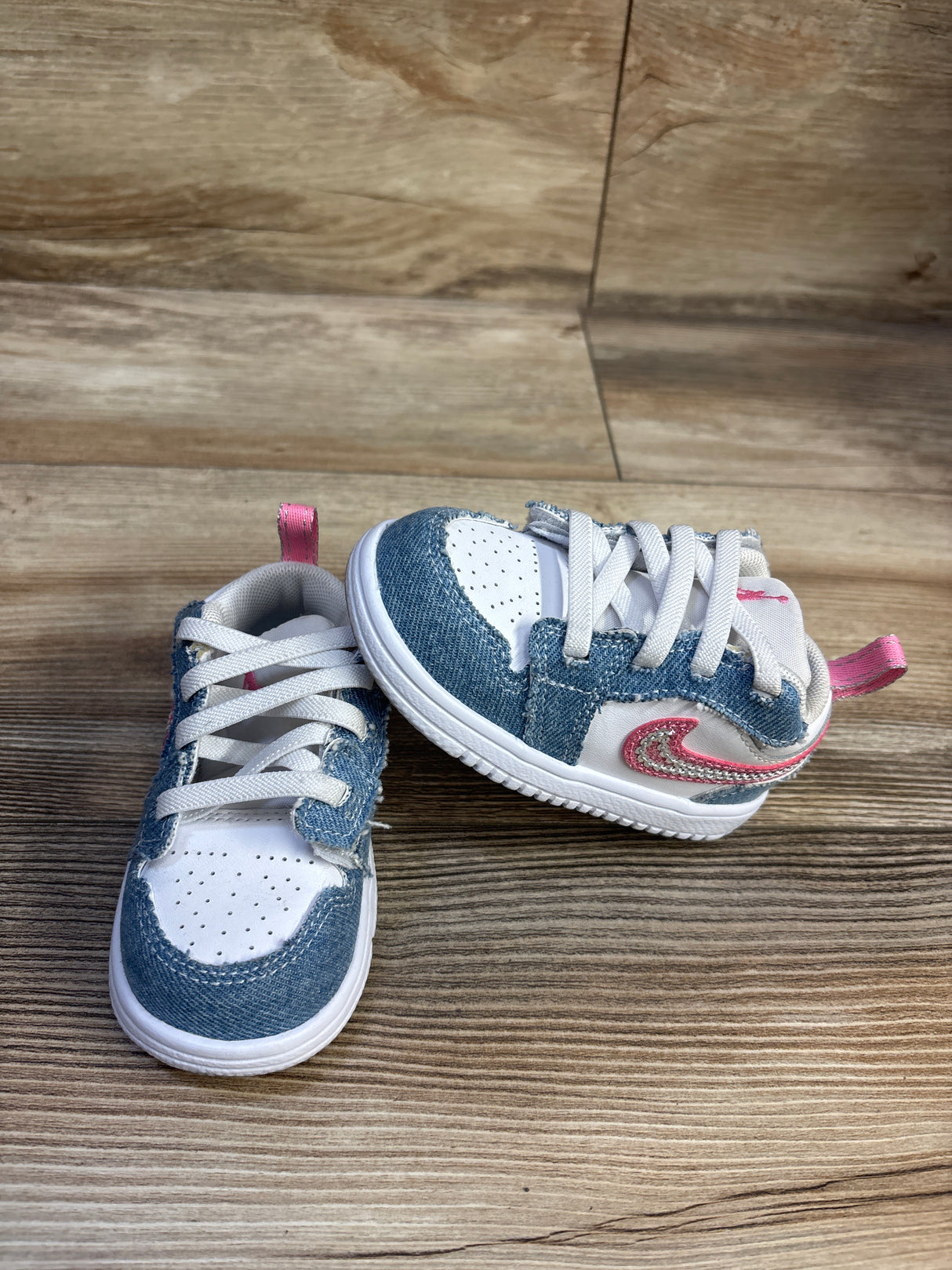 Jordan 1 Low ALT Denim Sequin Sneakers sz 5c