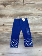 NEW First Impressions Floral Leggings Blue sz 12m