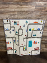 Addweet Foldable Baby Play Mat, Reversible Bear Print/Race Track