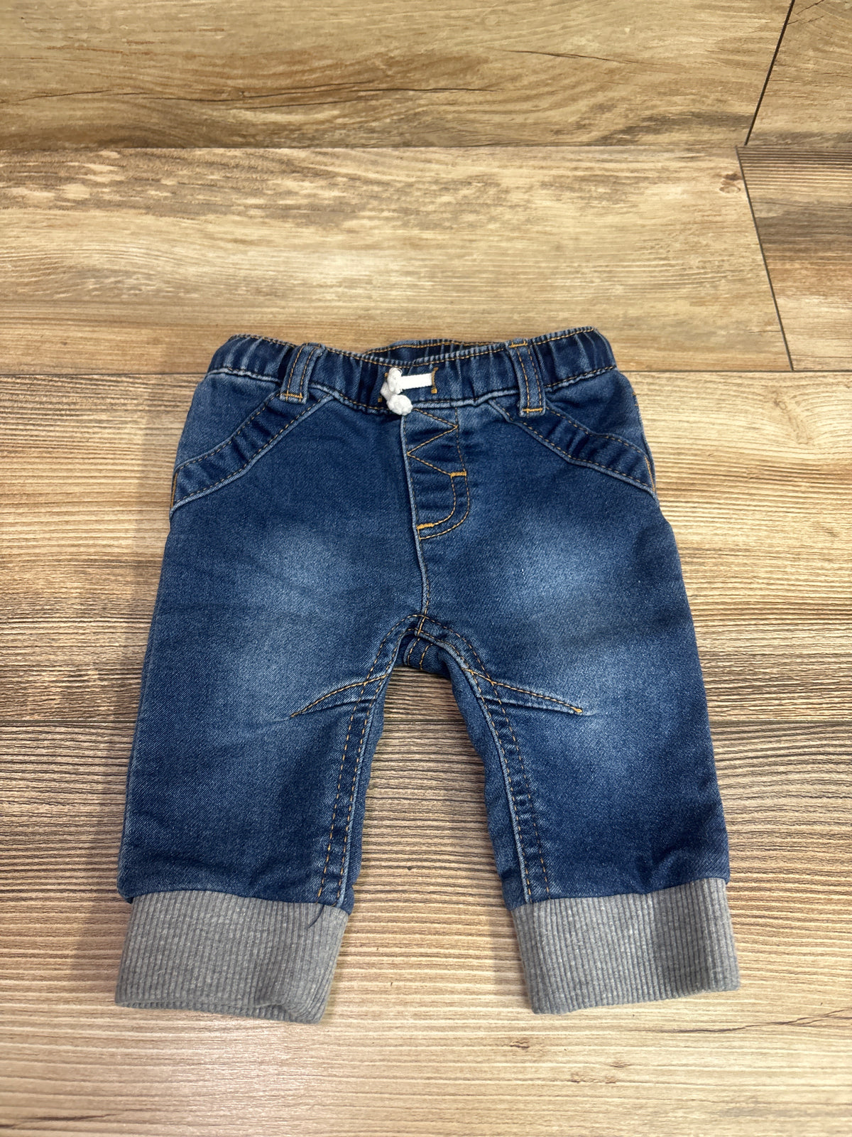 Cat & Jack Drawstring Jeans Blue sz 0-3m