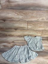 Carter's 2pc Floral Button-Front Top & Skort Set Green sz 5T