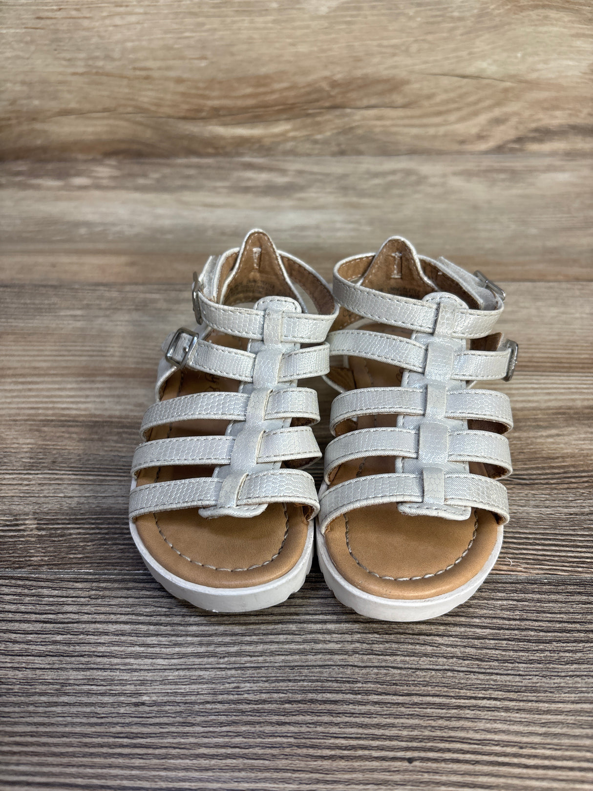 Self Esteem Fisherman Sandals White sz 7c