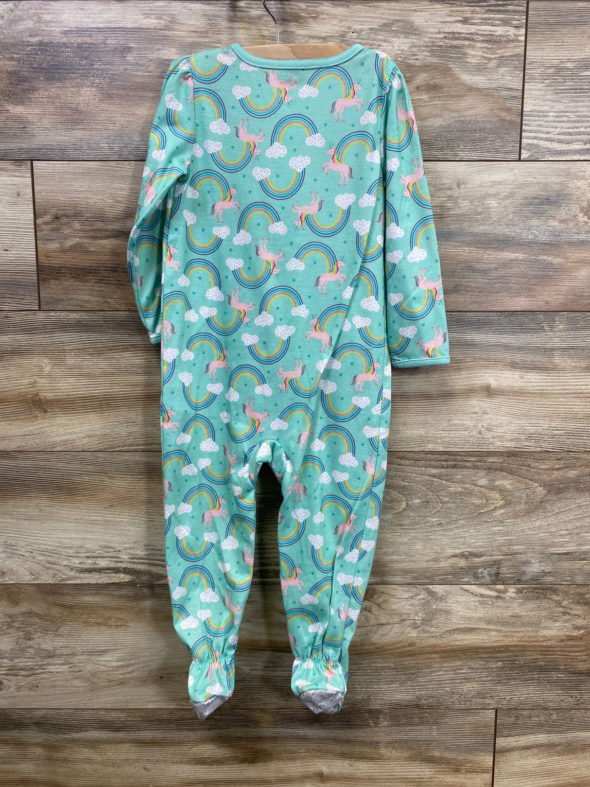 Simple Joys Rainbow Unicorn Sleeper Mint sz 3T