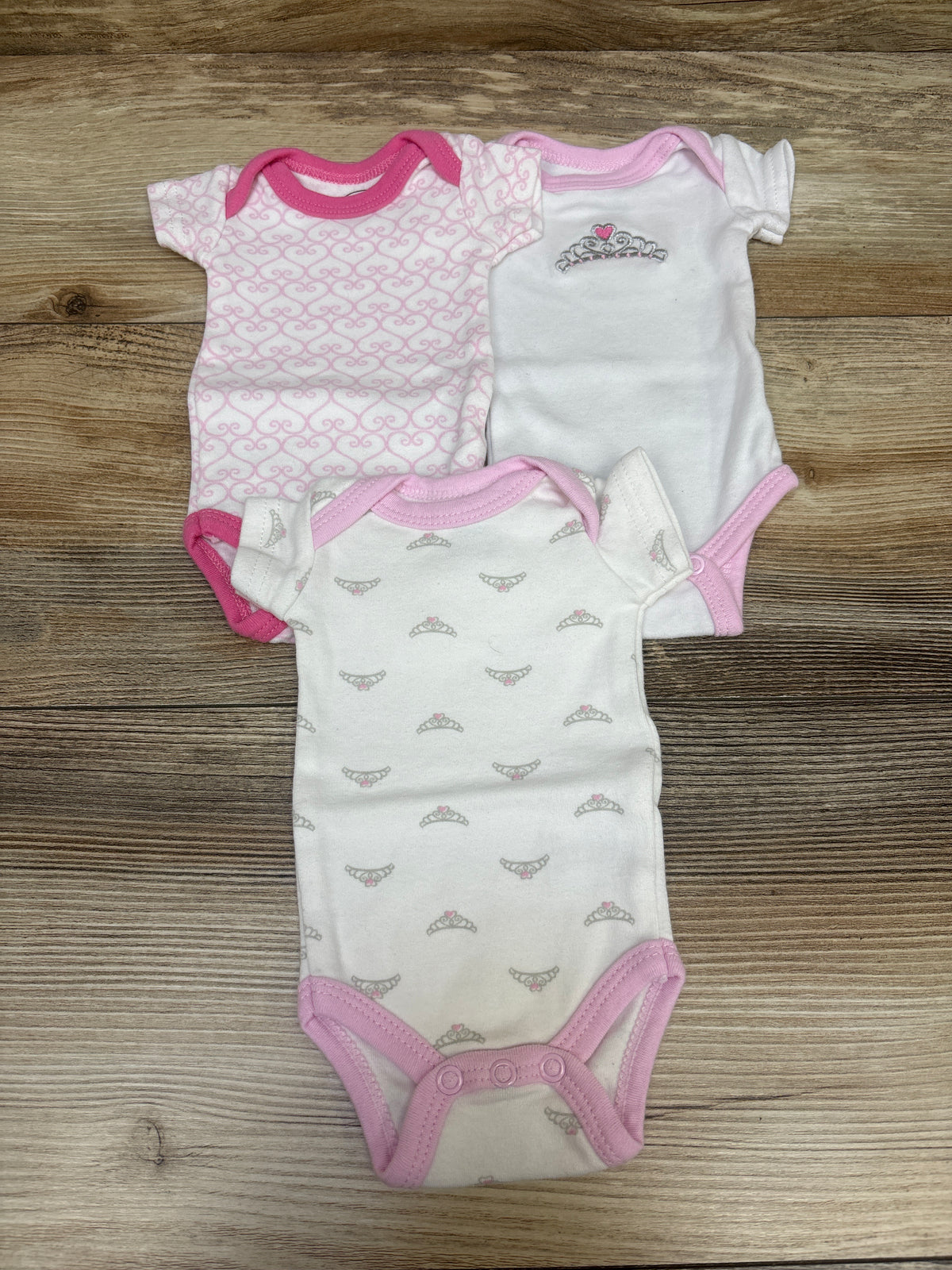 Luvable Friends 3pk Bodysuits White sz Preemie