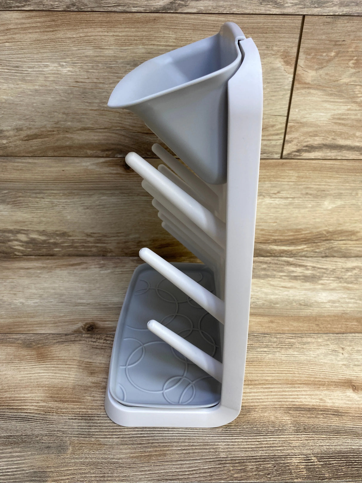 Ubbi Vertical Baby Bottle Drying Rack, Grey