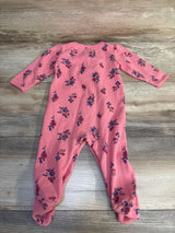 Carter's Waffle Knit Floral Sleeper Pink sz 9m