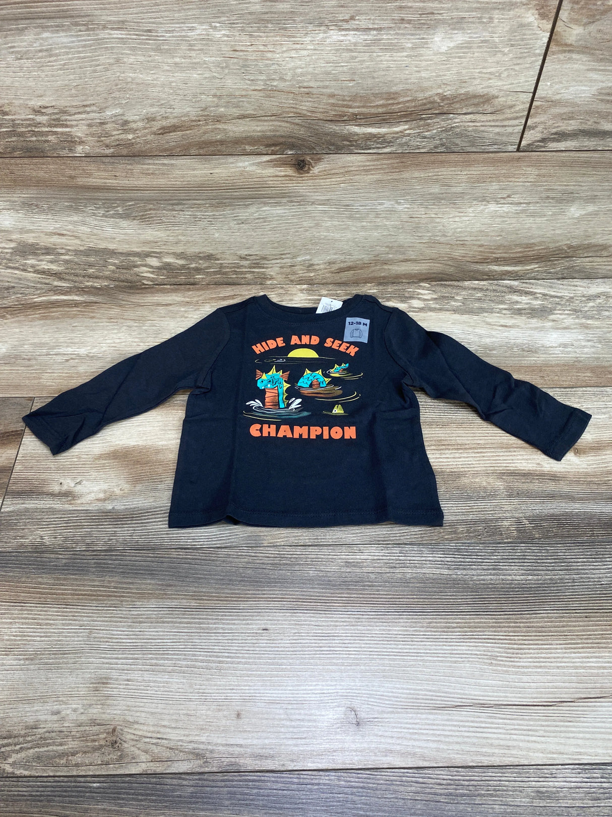 NEW Old Navy Hide And Seek Champion Grey Shirt sz 12-18m