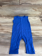 Kyte Baby Sleeveless Bamboo Snap Jumpsuit in Blue sz 12-18m