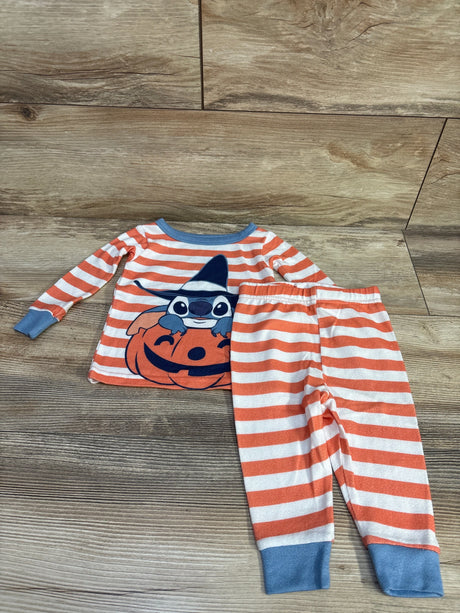 Disney 2pc Stitch Pumpkin Pajamas Orange sz 12m - Me n Mommy To Be