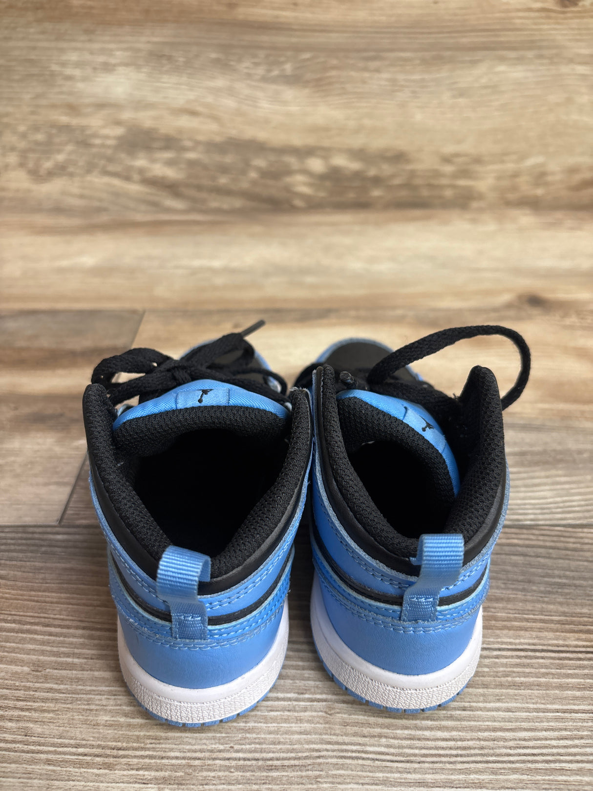 Air Jordan 1 Mid TD 'University Blue Black' Sneakers sz 9c