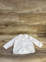 Bow Dream Button Up Dress Shirt White sz 12-18m