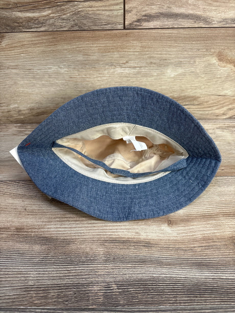 NEW Cat & Jack Boys' Chambray Bucket Hat Beige/Blue sz 12-24m - Me n Mommy To Be