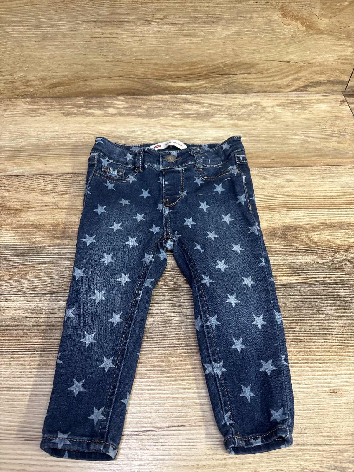 Levi's 710 Super Skinny Star Print Jeans Blue sz 12m