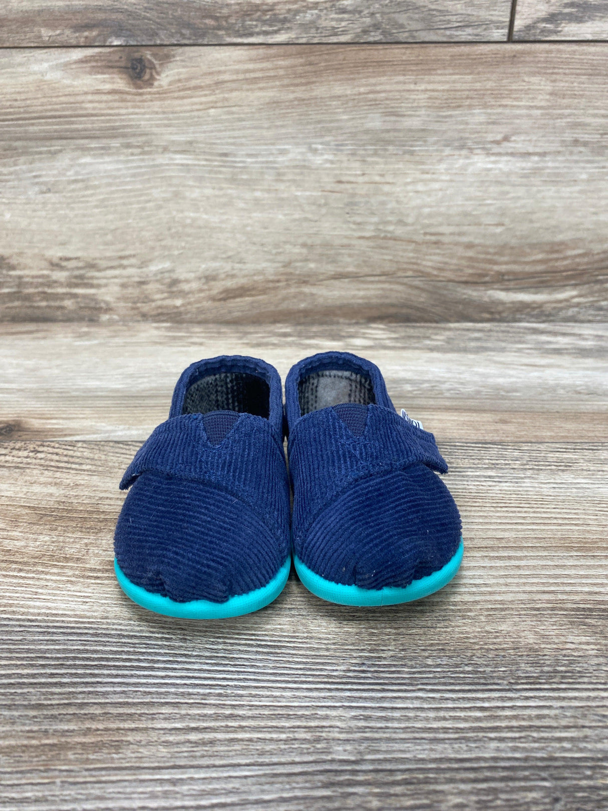 Toms Blue Tiny Alpargata Canvas Shoes sz 3c - Me 'n Mommy To Be