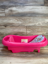 NEW The First Years Sure Comfort Newborn-to-Toddler Tub w/ Sling Pink