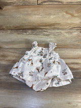 Just One You Giraffe Bodysuit Dress White sz 3m