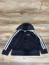 Adidas Hooded Track Jacket Black sz 2T