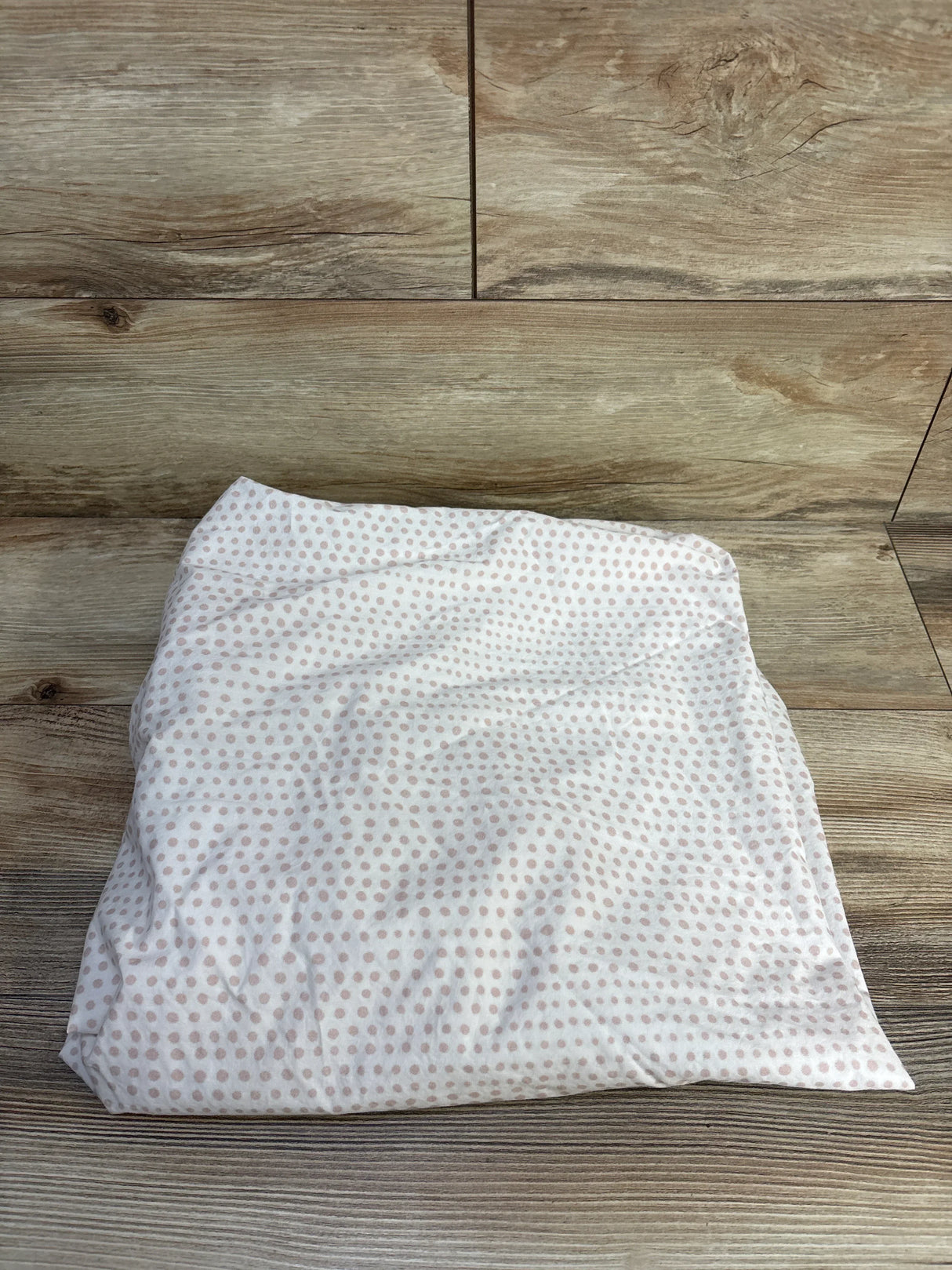 Pottery Barn Kids Organic Crib Fitted Sheet Pink Polk Dots