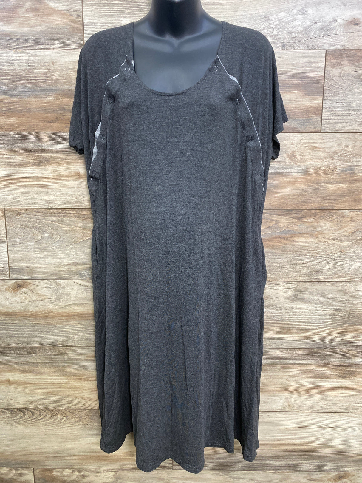 Frida Delivery & Nursing Gown Grey One Size