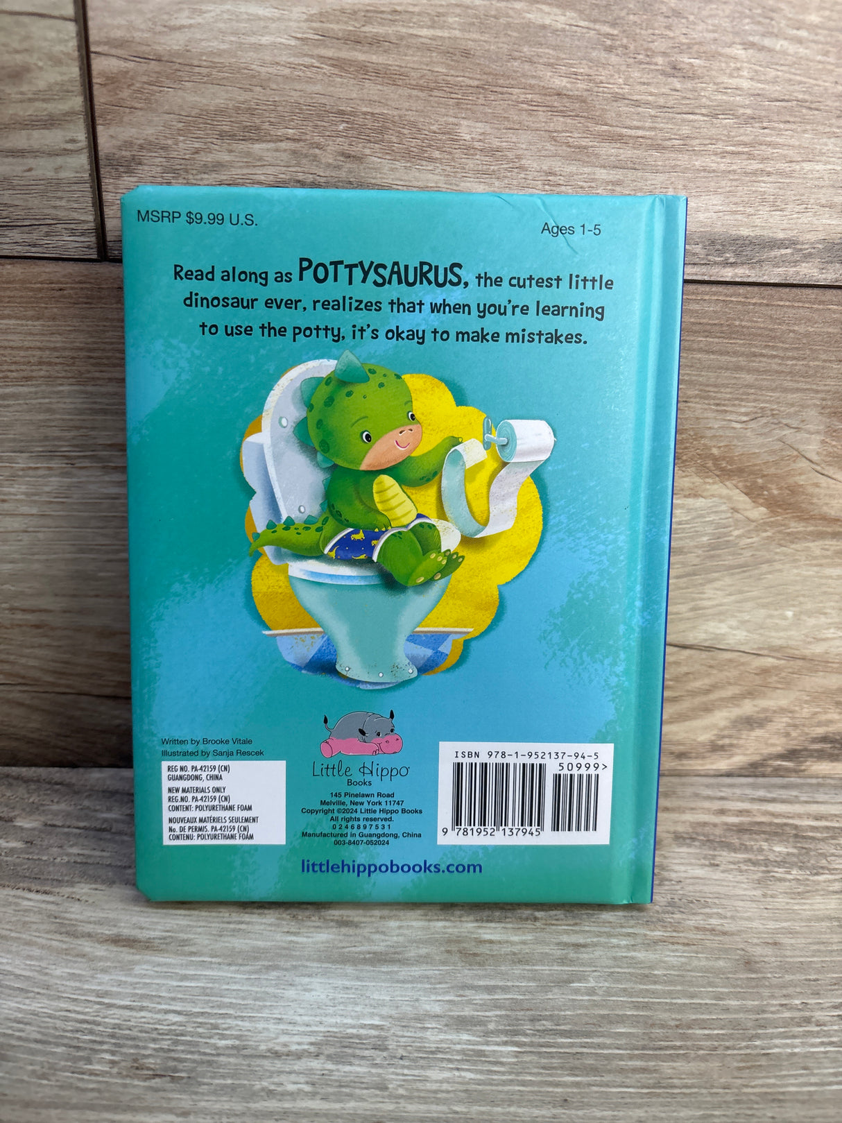 Pottysaurus Padded Board Book
