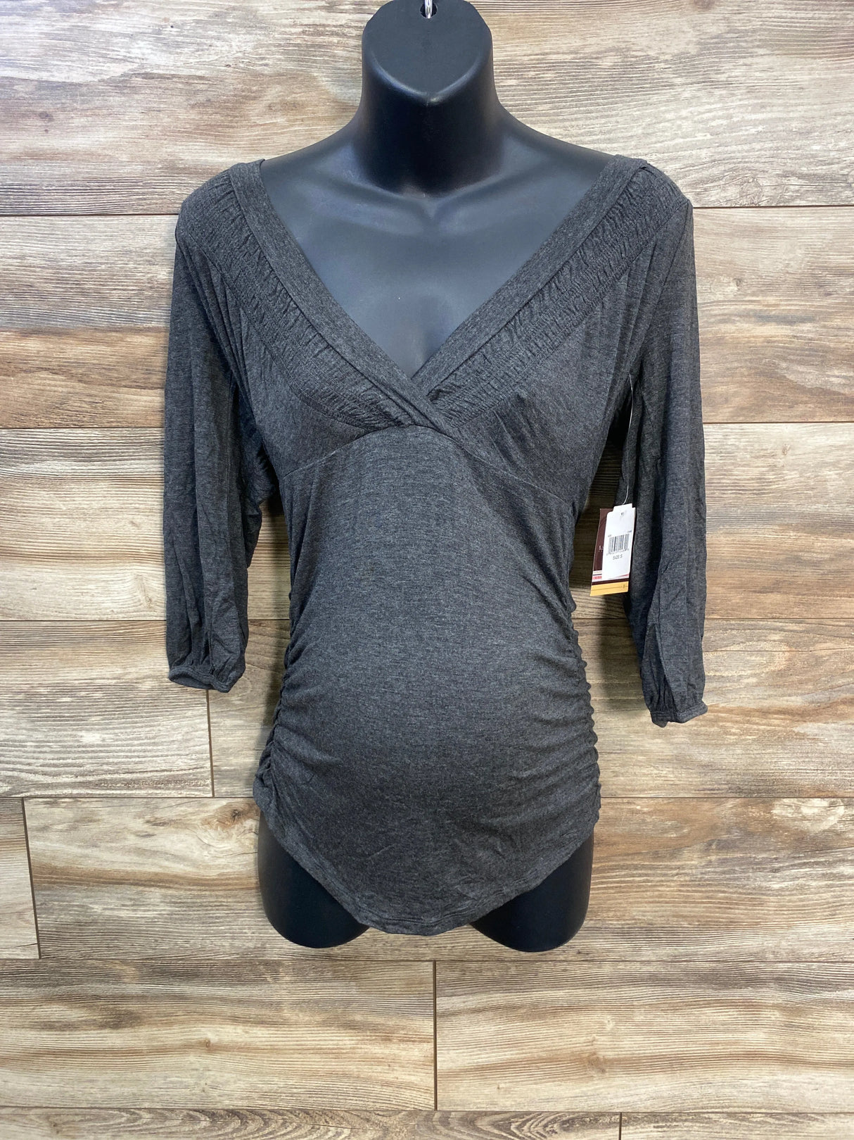 NEW La Leche League Nursing Shirt Grey sz Small - Me n Mommy To Be