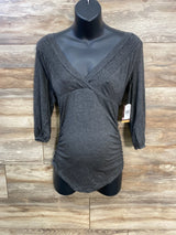 NEW La Leche League Nursing Shirt Grey sz Small - Me n Mommy To Be