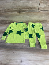 Cat & Jack 2pc Star Print Pajama Set Green sz 18m