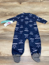 NEW NFL Team Cowboys Sleeper Blue sz 3-6m