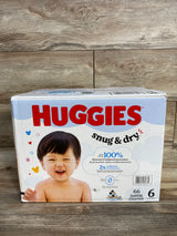 NEW Huggies Snug & Dry Diapers, Size 6 66ct.