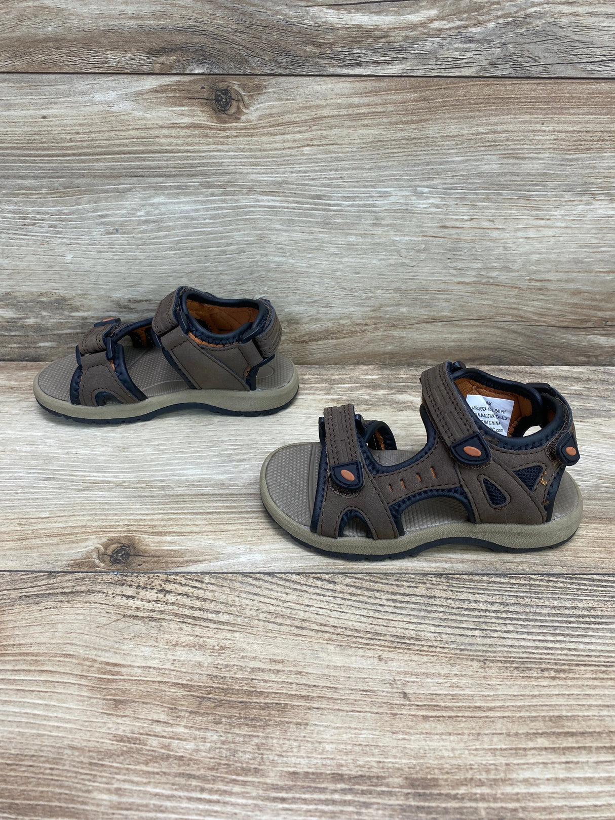 London Underground Boy's Sandals Brown Sz 8c