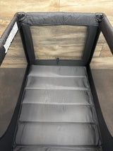 NEW Pamo Babe Portable Crib Baby Playpen with Mattress and Carry Bag, Black