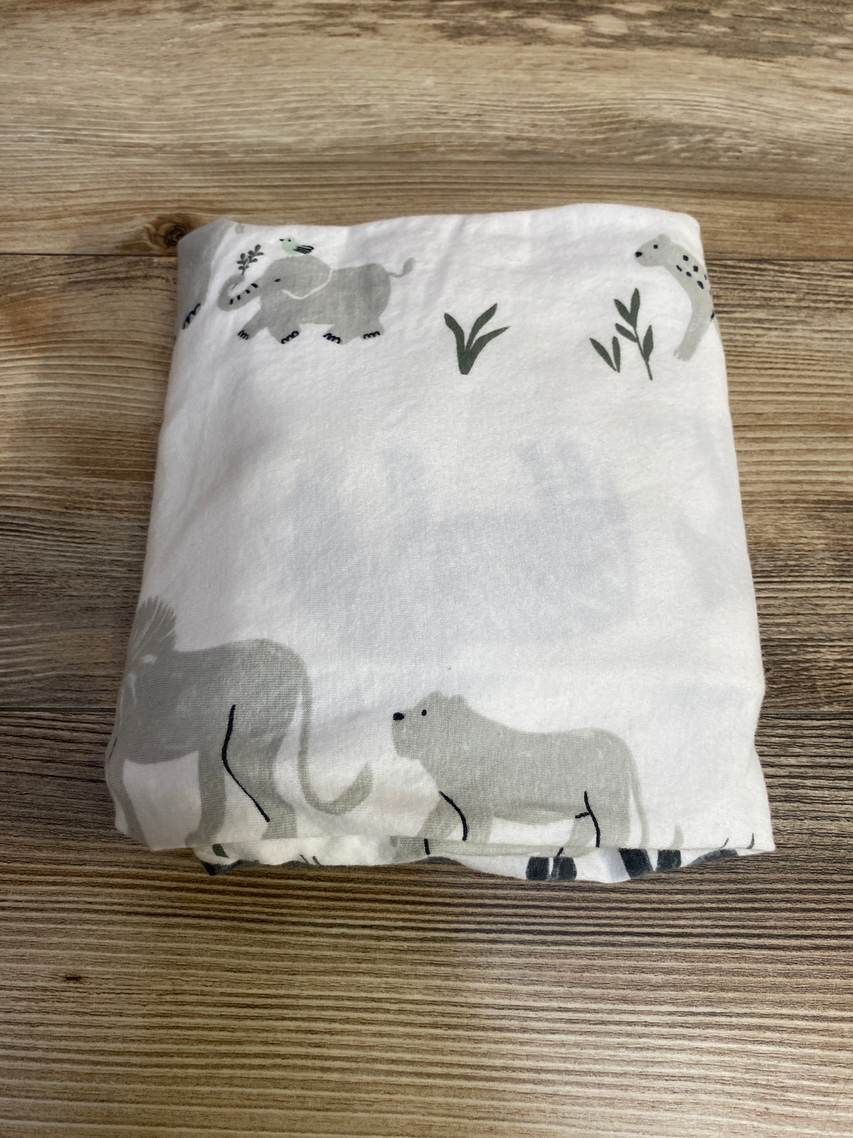 Cloud Island Fitted Crib Sheet Two by Two Animals