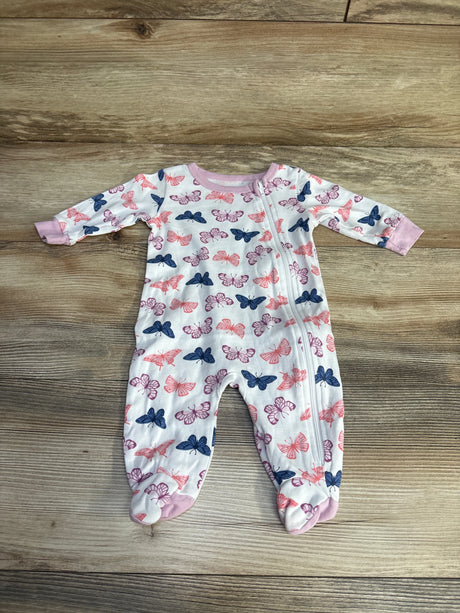 Koala Baby Butterfly Print Sleeper White sz 3m - Me n Mommy To Be