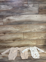 Carter's 3pk Bodysuits Beige sz Newborn