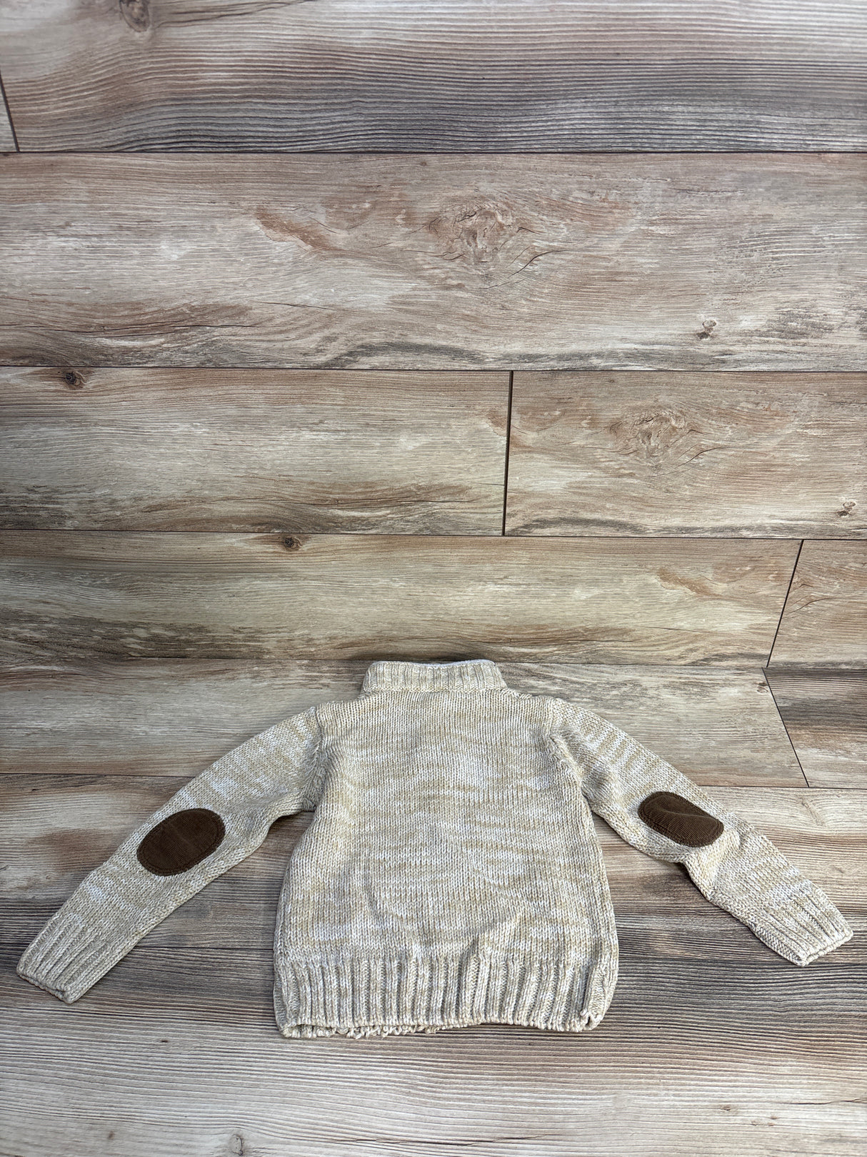 Little Lad Cable Knit Henley Knit Sweater Yellow sz 4T
