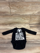 Rabbit Skins My First Hockey Season Bodysuit Black sz 6m