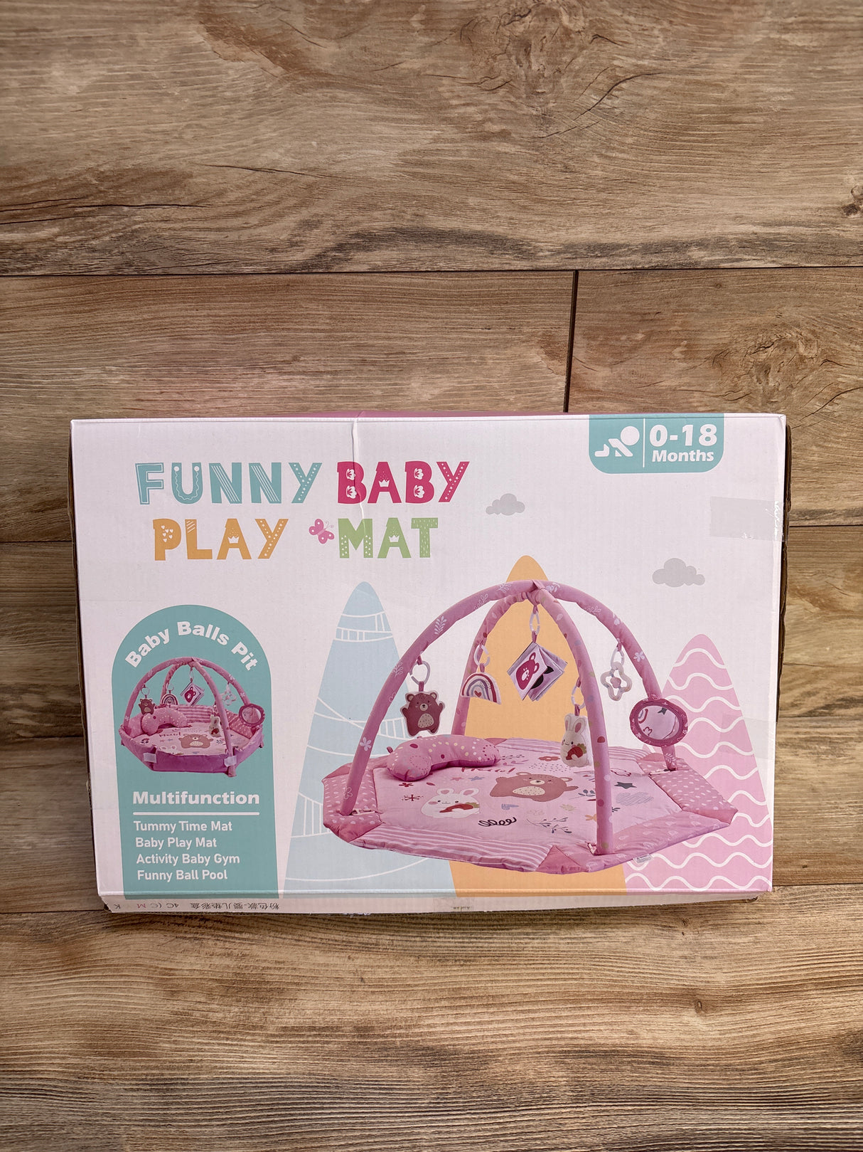 NEW Jyusmile Baby Gym Play Mat, Pink