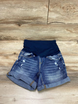 Gemma Rae Full Panel Denim Shorts sz Small - Me 'n Mommy To Be