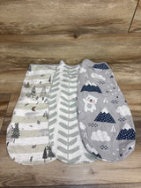 Yoofoss 3pk Swaddle Wraps Grey sz 0-3m