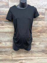 Emma's Expressions Ruched Shirt Black sz Small - Me n Mommy To Be