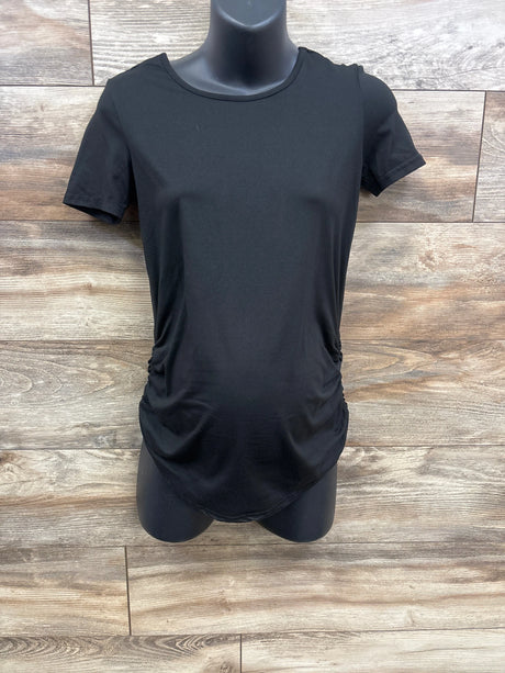 Emma's Expressions Ruched Shirt Black sz Small - Me n Mommy To Be