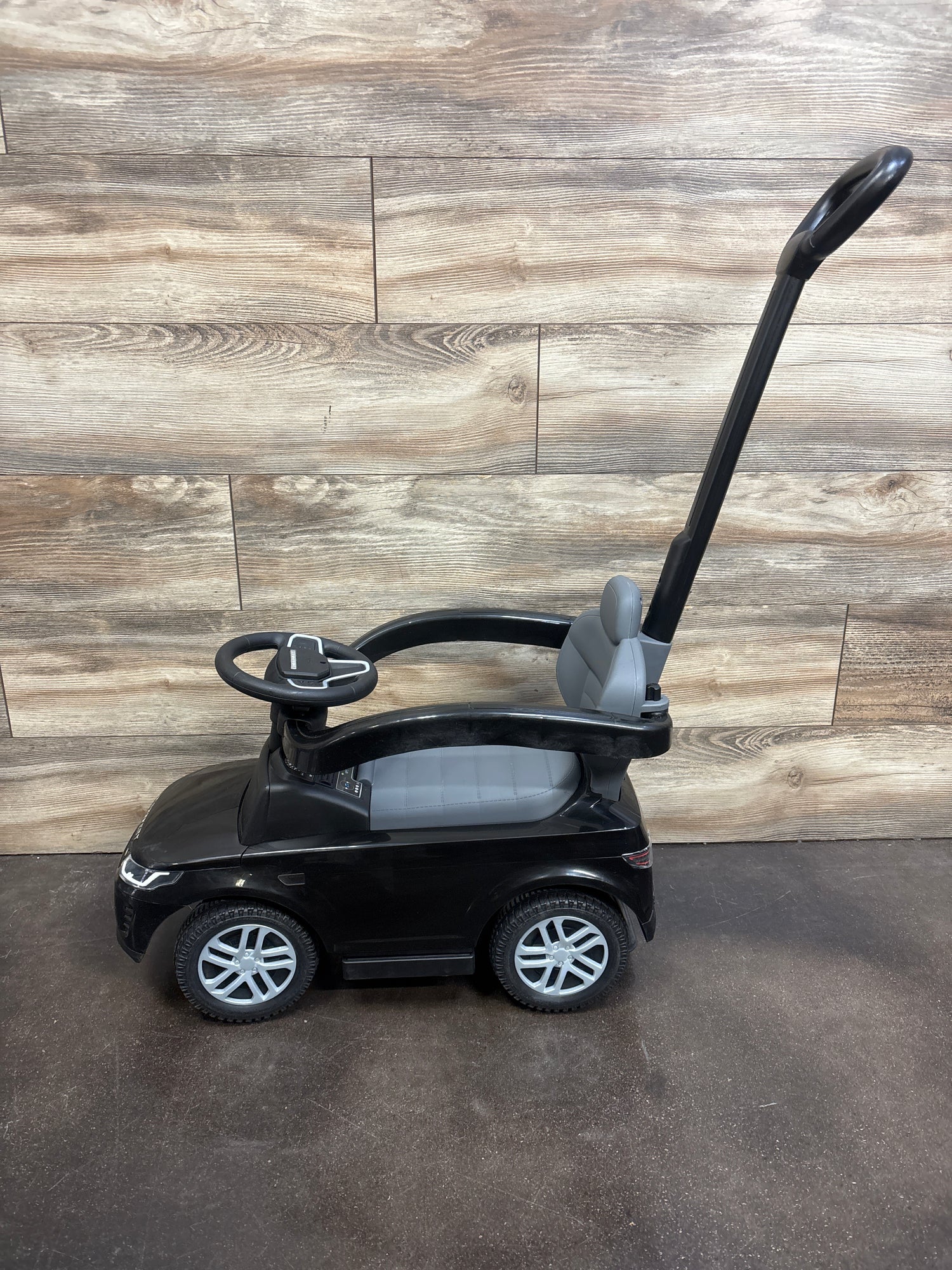 Olakids Land Rover 3-in-1 Discovery Push Car Ride-On Black
