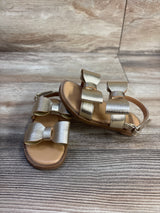 Cat & Jack Ruby Bow Sandals Gold sz 6c
