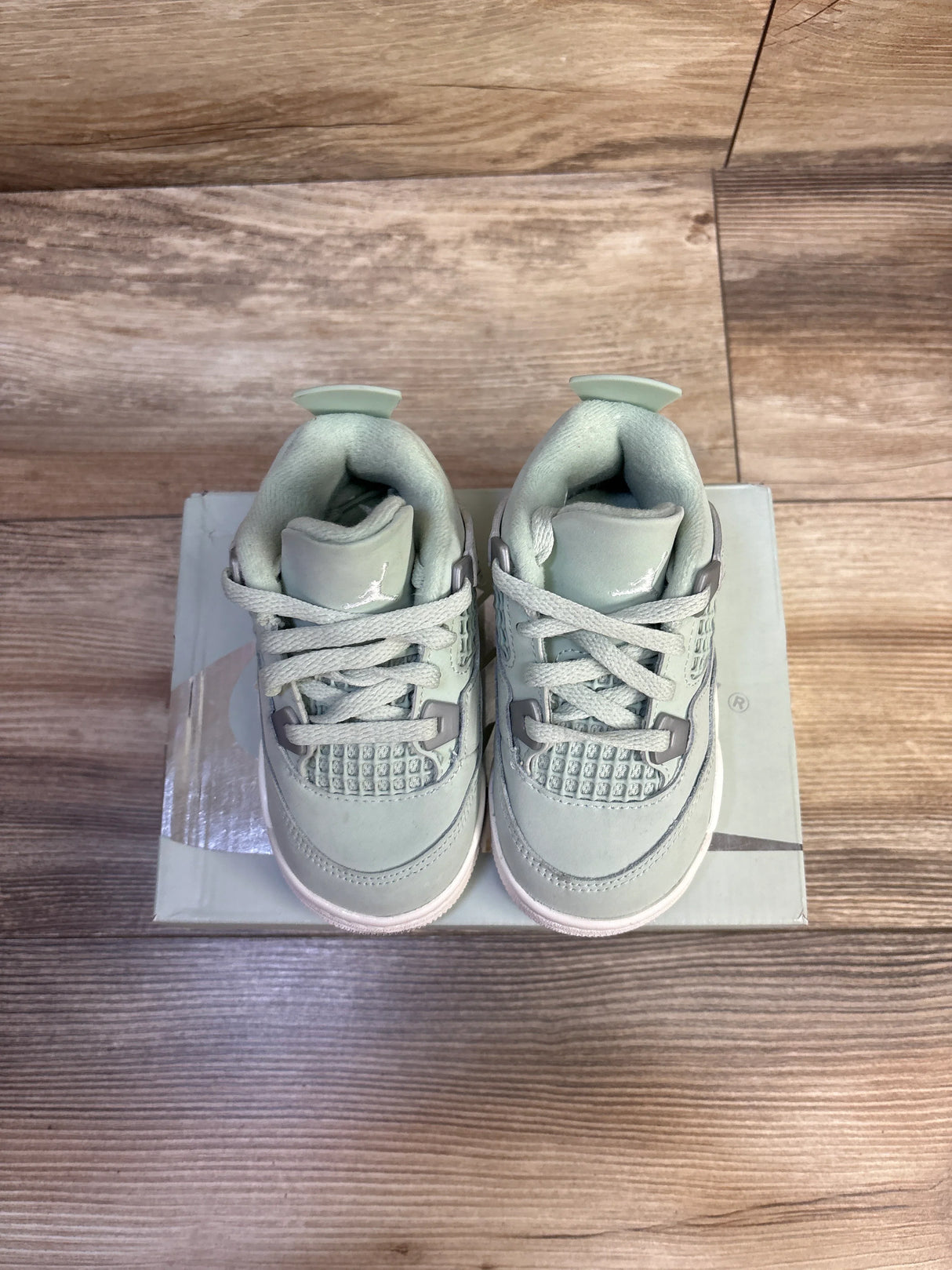 Jordan 4 Retro TD 'Seafoam Sail' Sneakers sz 7c