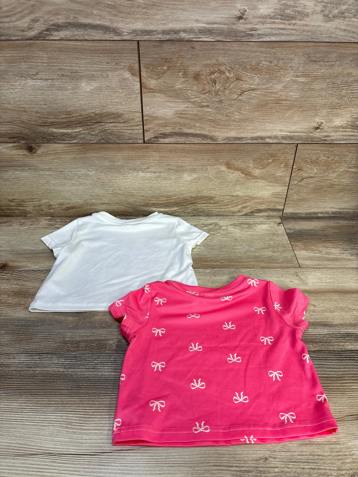 Shein 2pk Short Sleeve Shirts Pink sz 6-9m