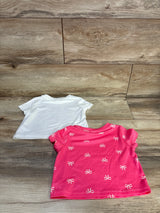 Shein 2pk Short Sleeve Shirts Pink sz 6-9m