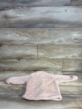 7 For All Mankind Sherpa Button Up Jacket Pink sz 18m