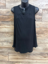 Liz Lange Sheer Back Tank Top Black sz XS
